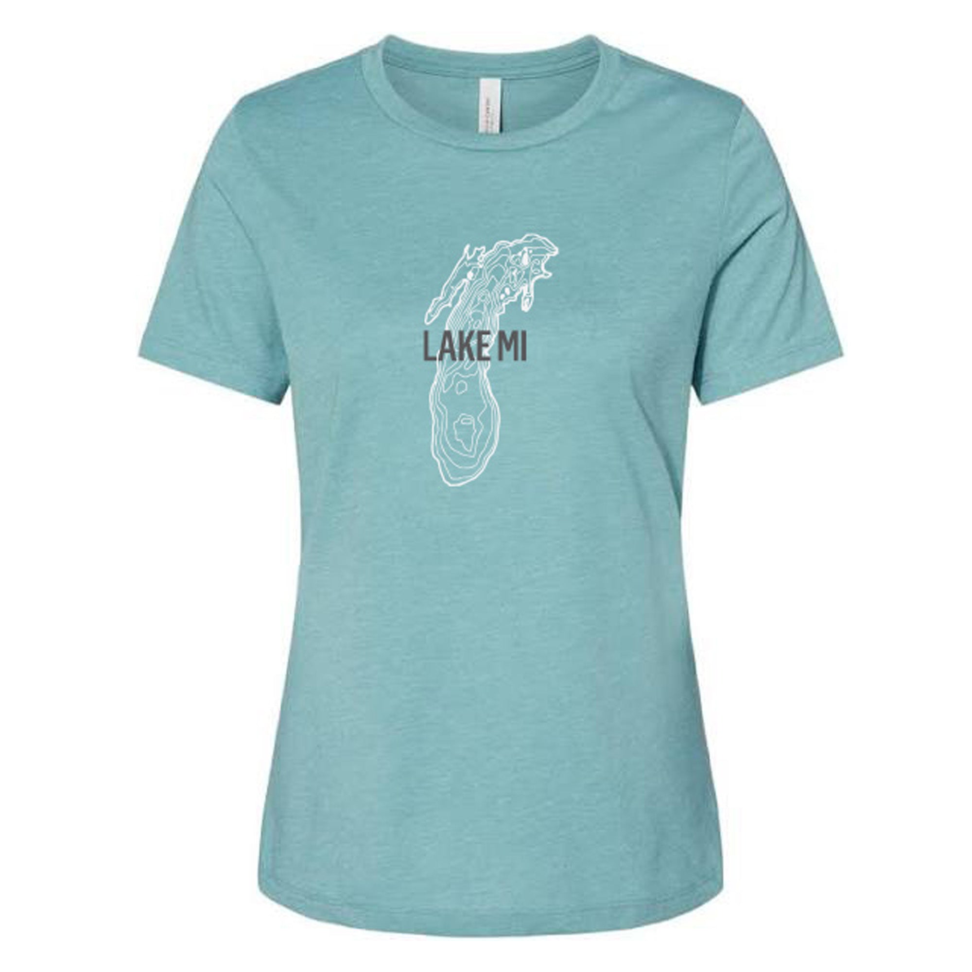 Lake MI Map Tee (Women's)