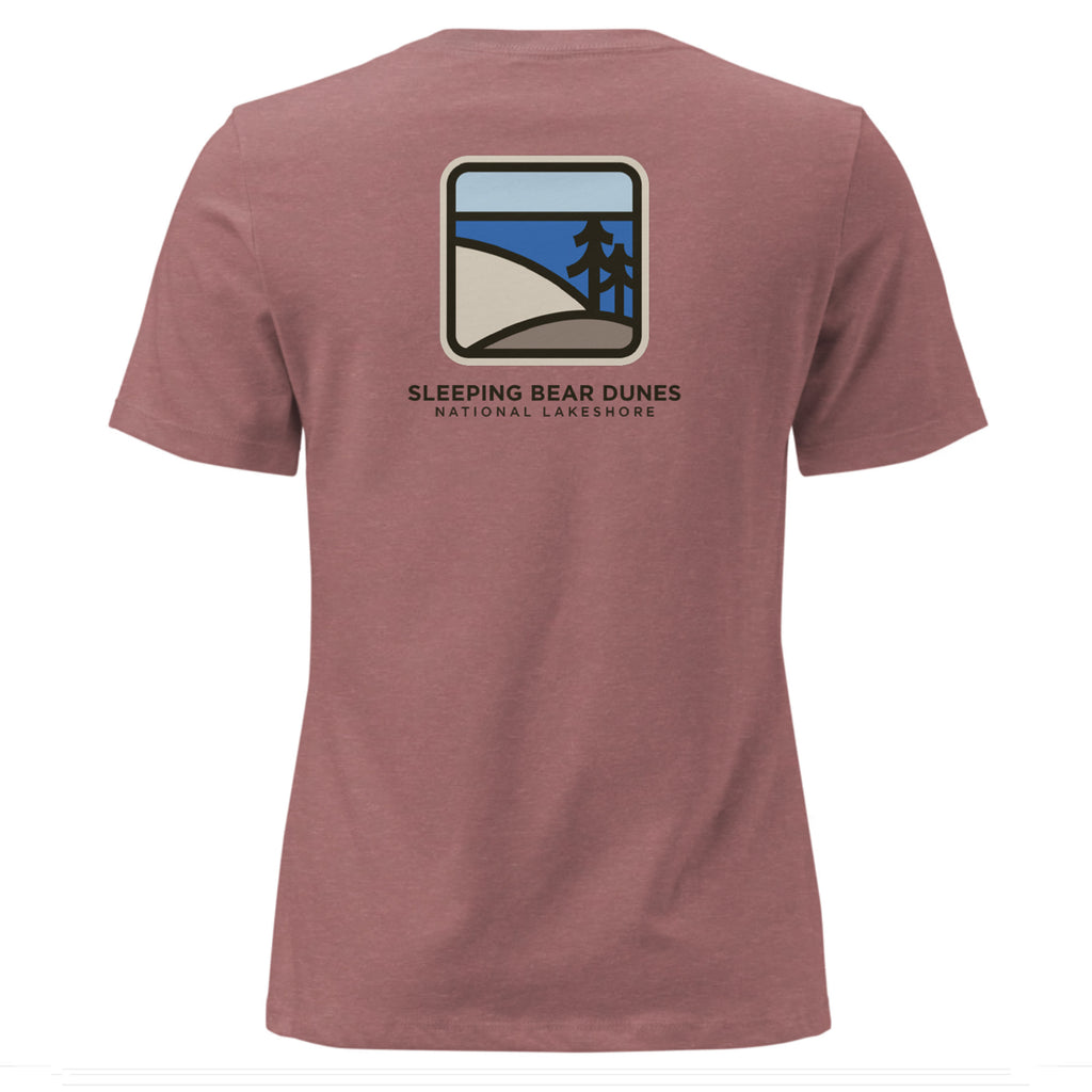 Sleeping Bear Dunes Coordinates Women's T-shirt