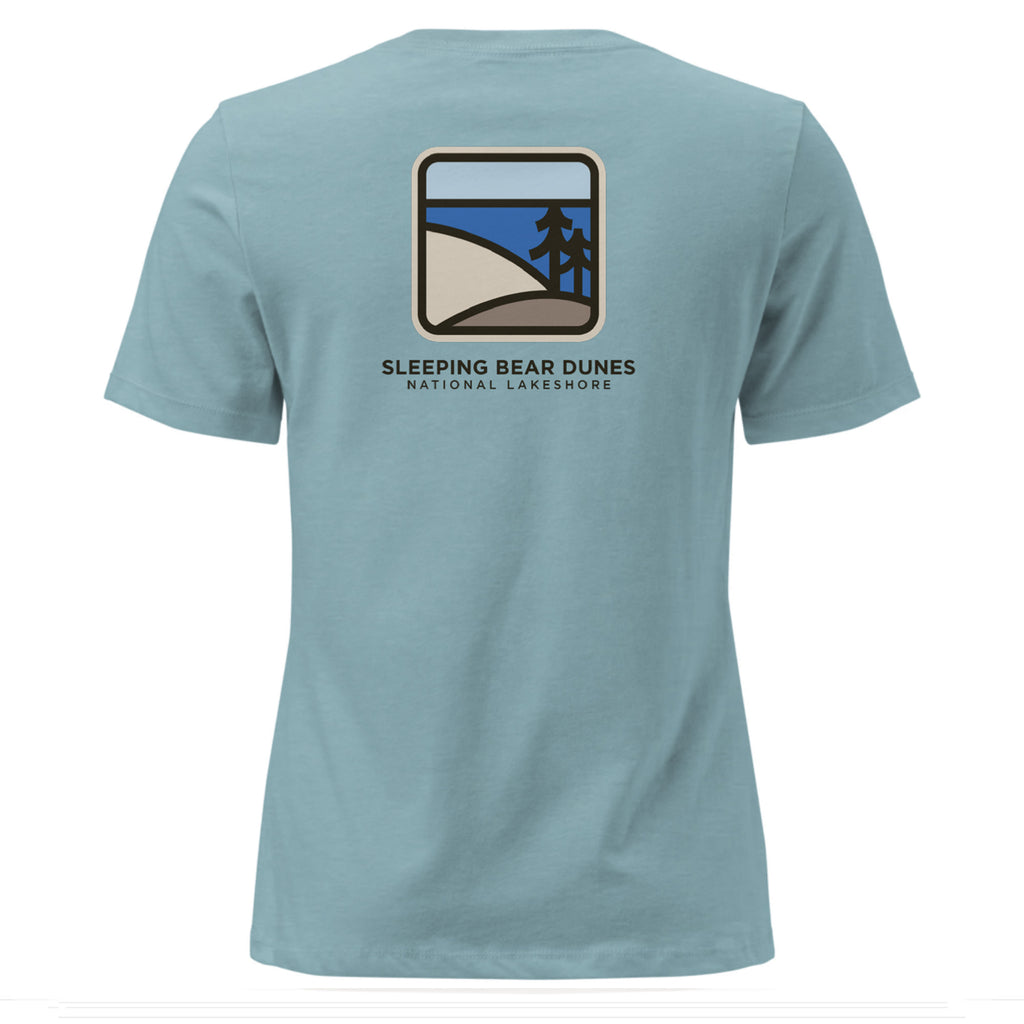 Sleeping Bear Dunes Coordinates Women's T-shirt