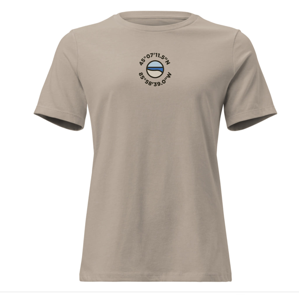 Sleeping Bear Dunes Coordinates Women's T-shirt