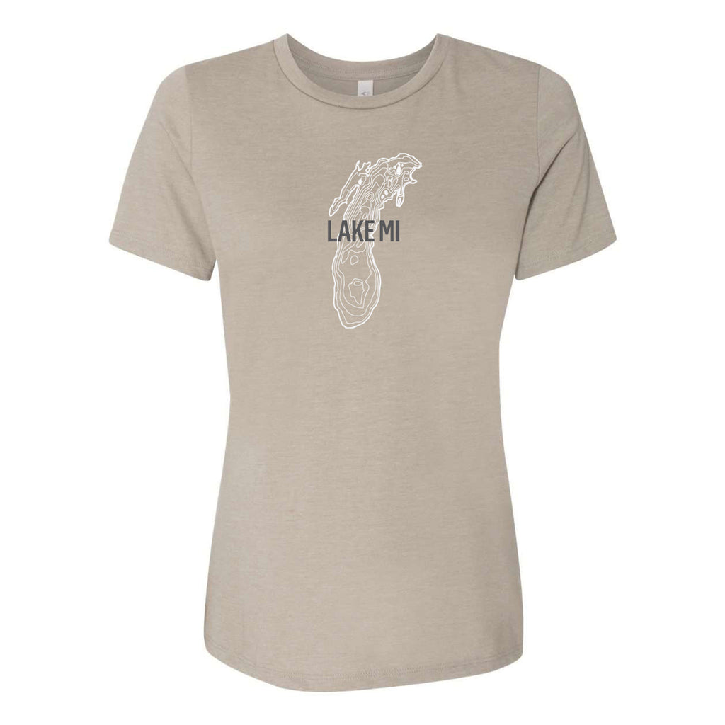 Lake MI Map Tee (Women's)