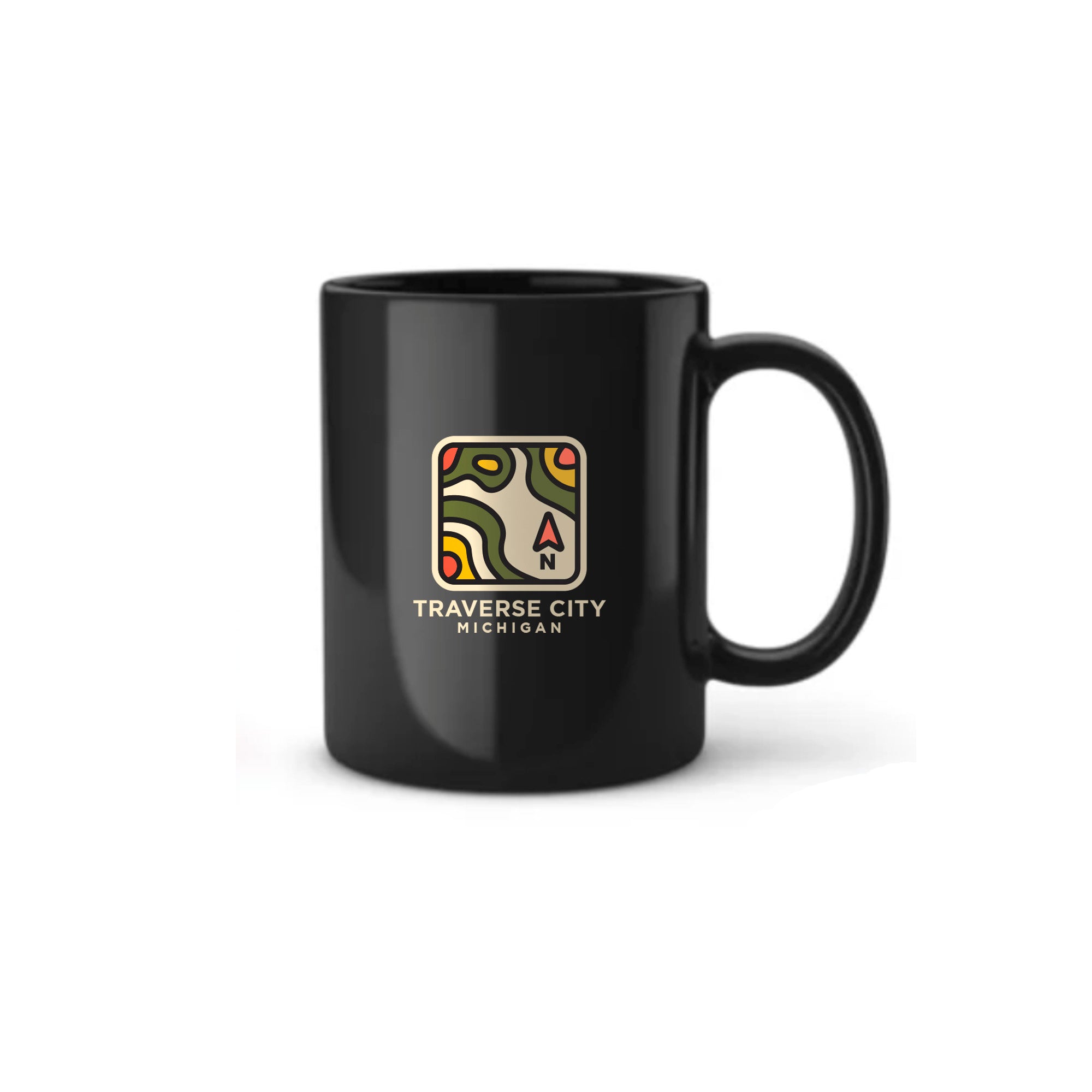 TC Patch Black Glossy Coffee Mug
